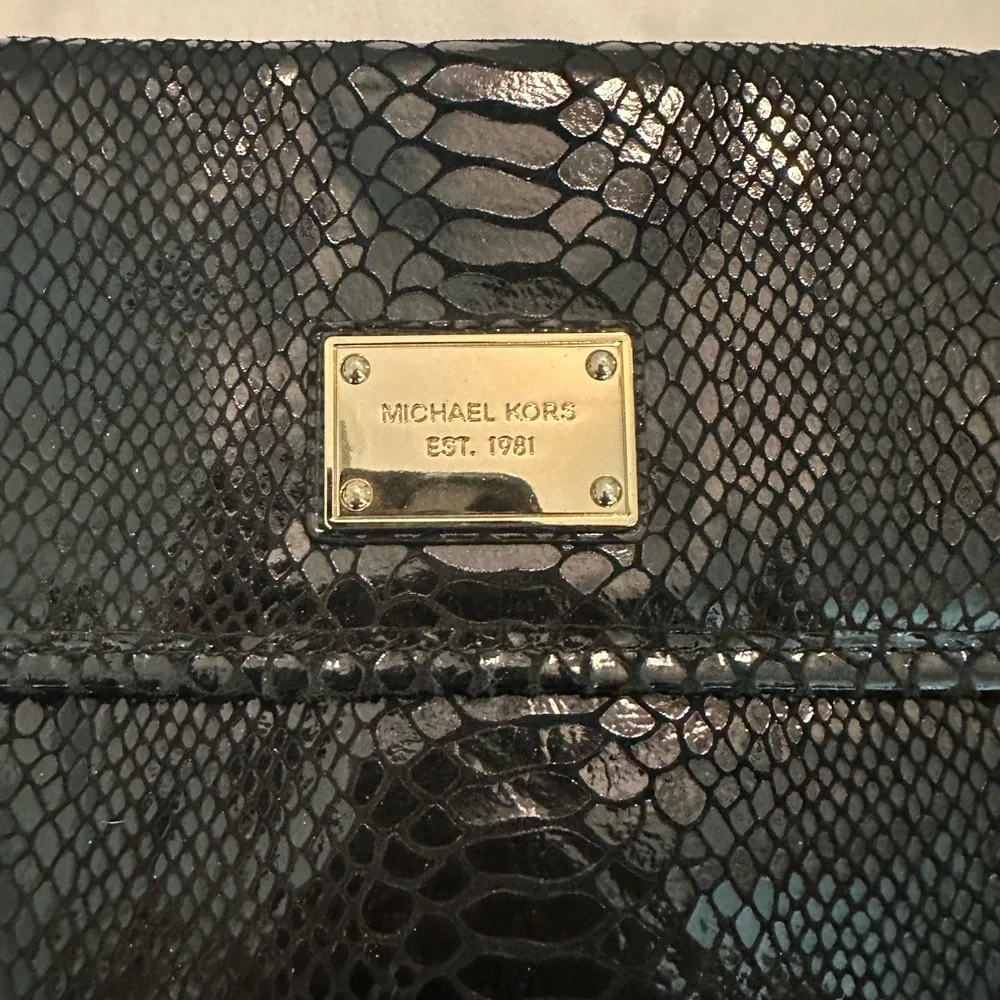 Michael Kors Black Snake-Embossed Women's Bag